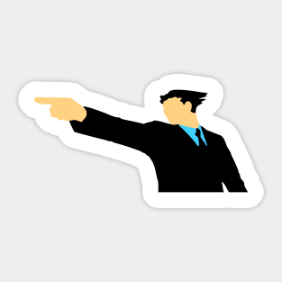 Objection! Silhouette Sticker